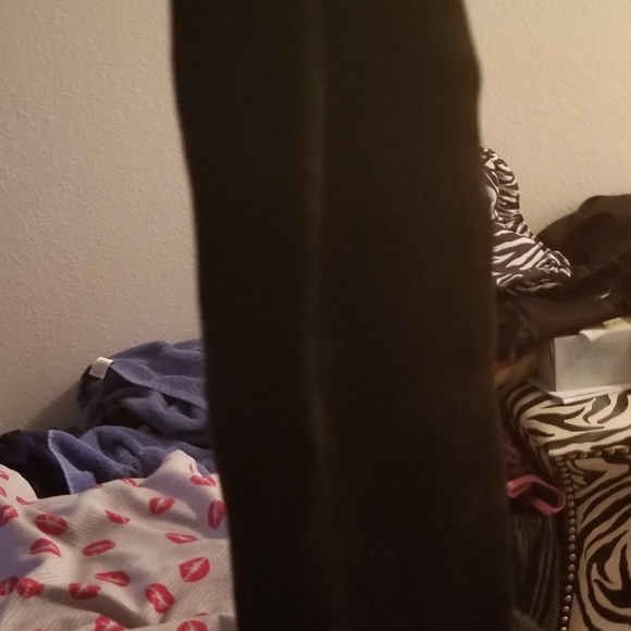 Knee high wide leg black boots - Picture 5 of 6